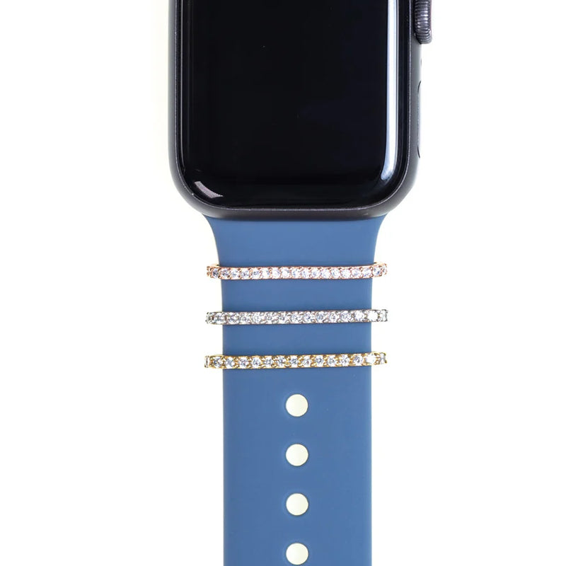 THIN WITH SWAROVSKI PLATE • APPLE WATCH BAND'S CHARM SET OF 3