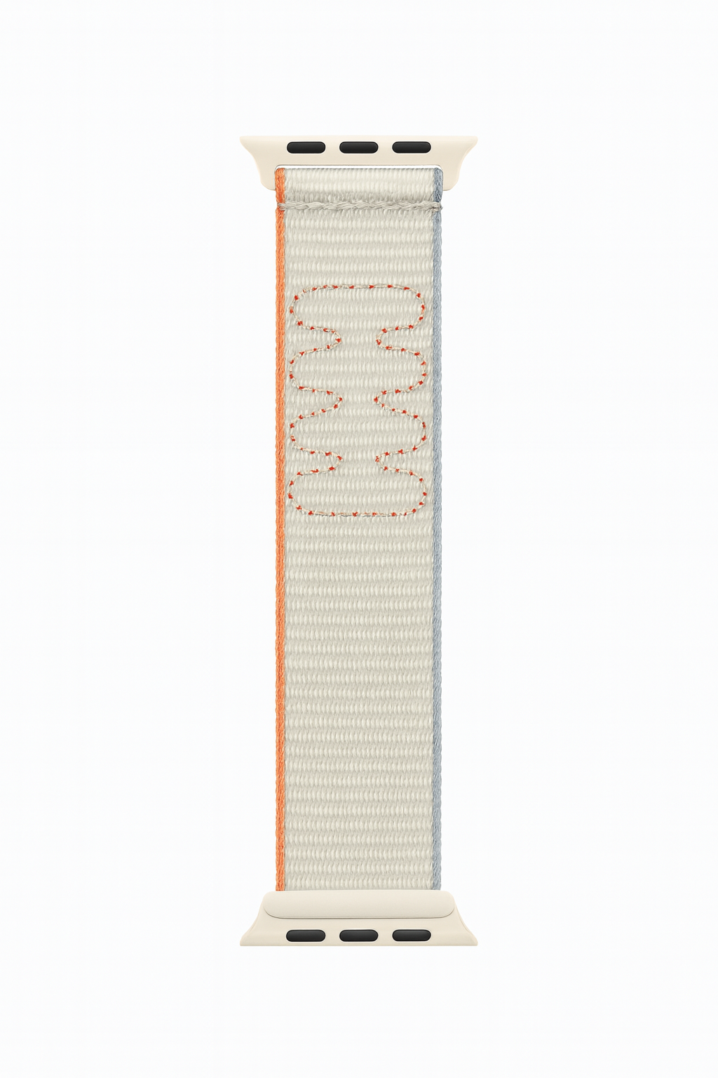 Starlight Orange line Nylon Adjustable Apple sport WatchBand