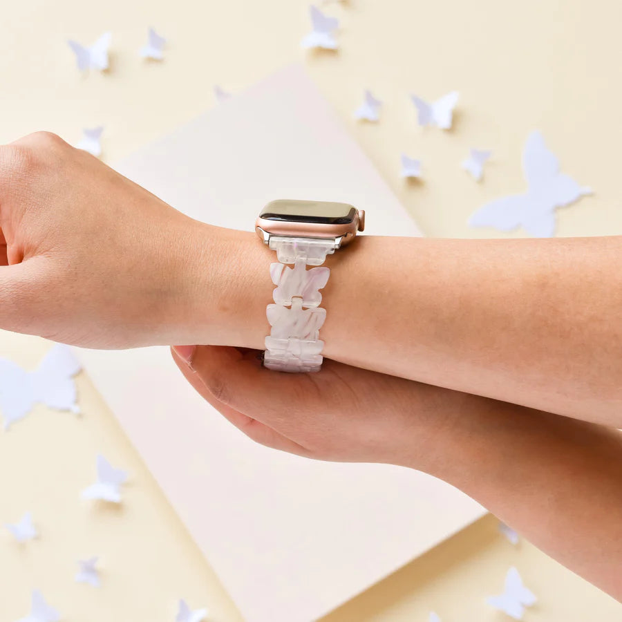 HOLOGRAPHIC BUTTERFLY APPLE WATCH STRAP