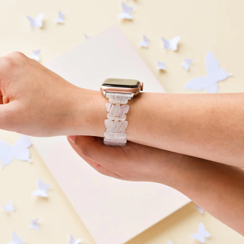 HOLOGRAPHIC BUTTERFLY APPLE WATCH STRAP