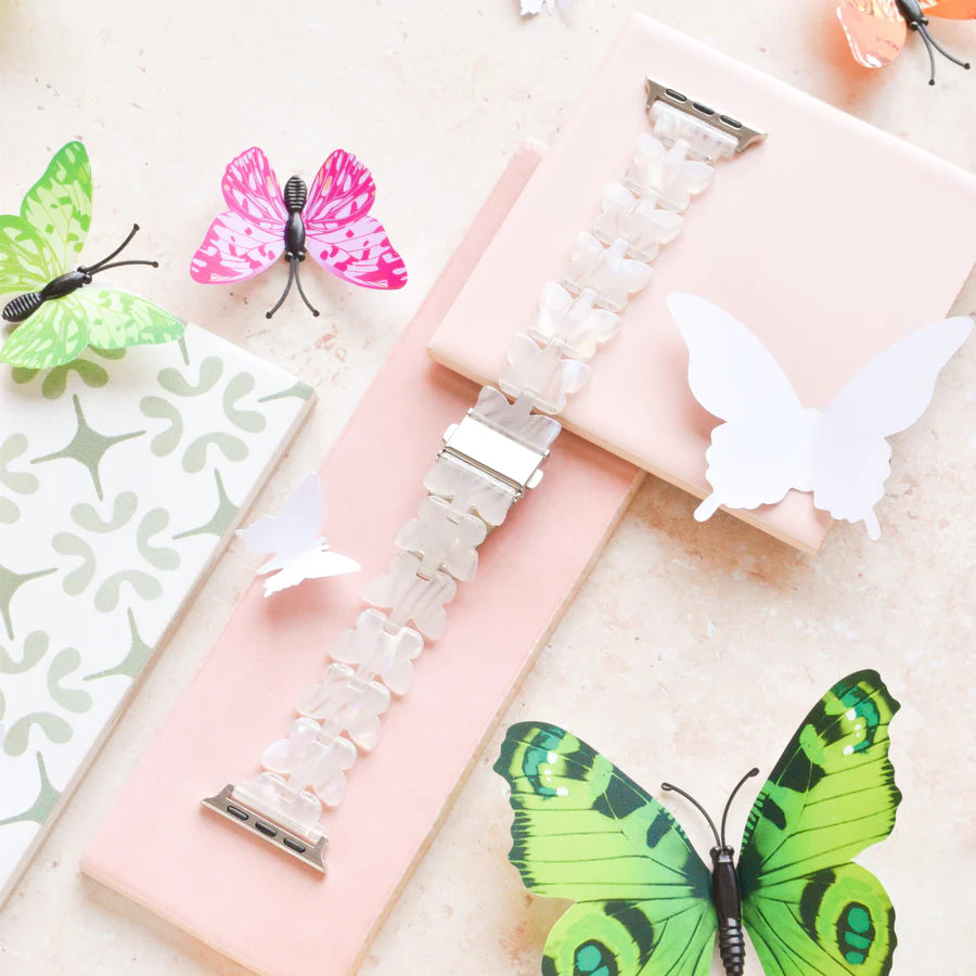 HOLOGRAPHIC BUTTERFLY APPLE WATCH STRAP