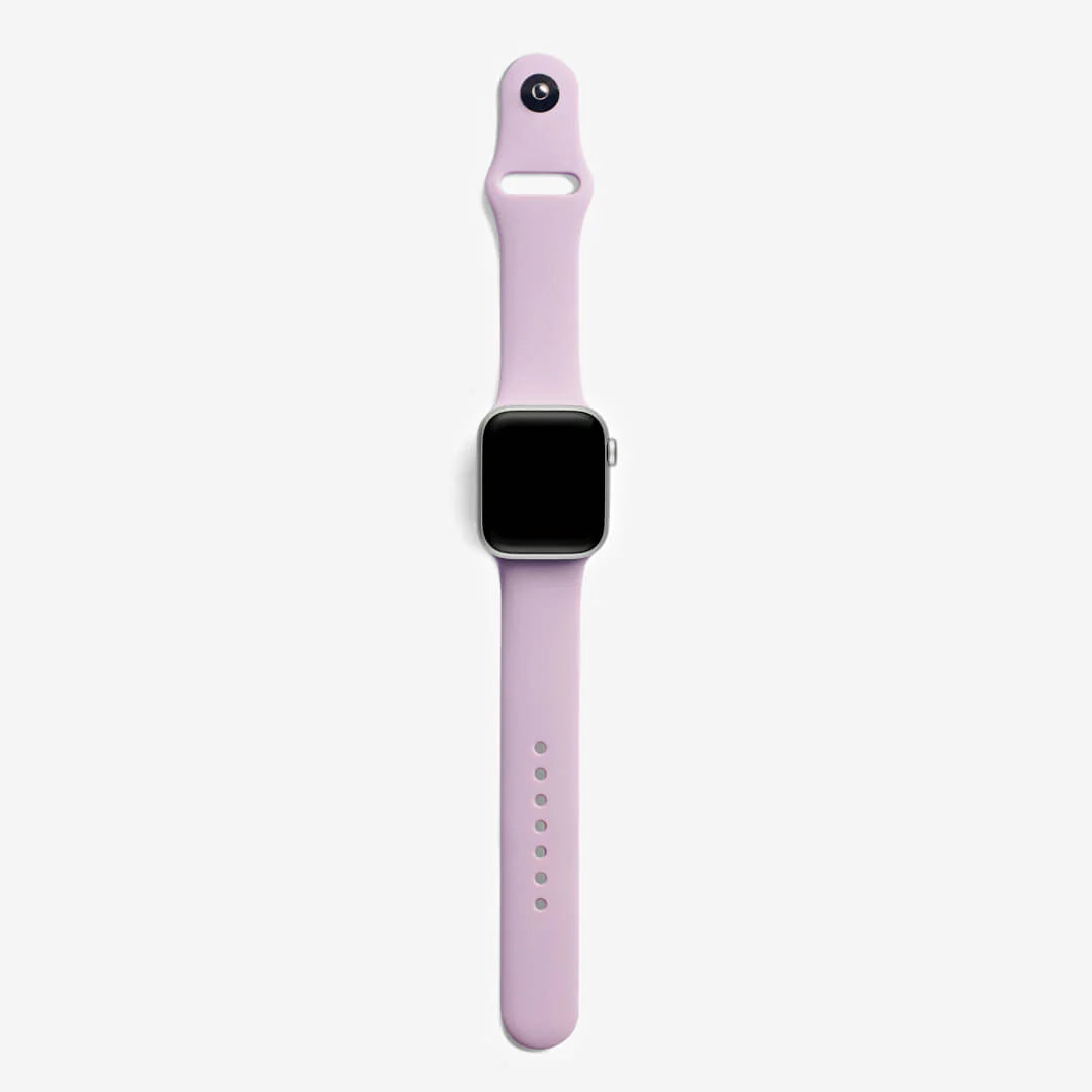 LAVENDER SILICONE SPORT LOOP APPLE WATCHBAND S/M SIZE