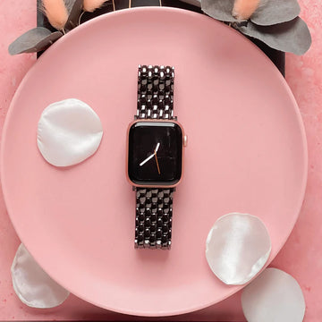 SLINKY BLACK APPLE  WATCHBAND