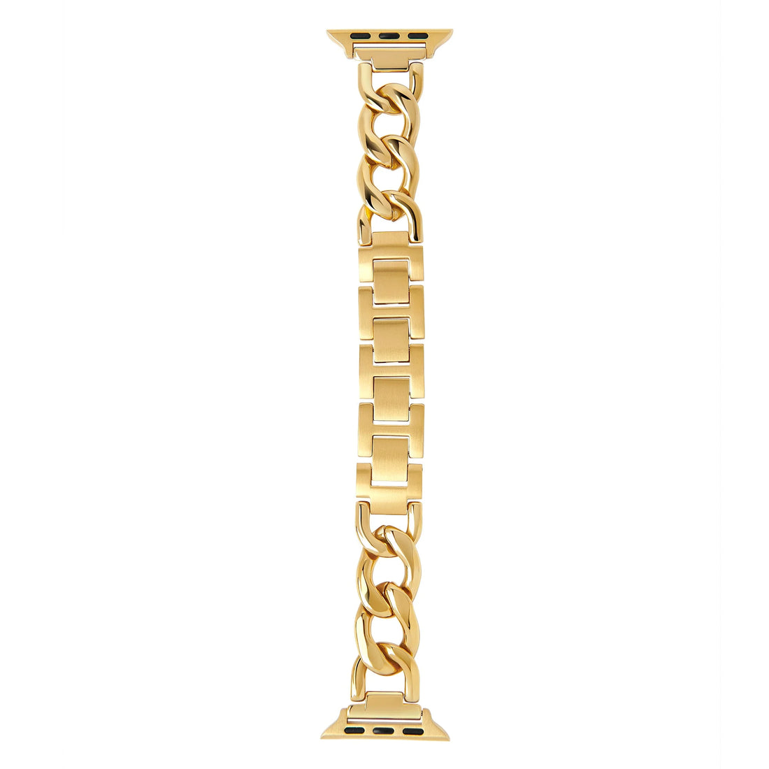 GOLD LOOP-OVAL CHAIN APPLE WATCH STRAP - GOLD