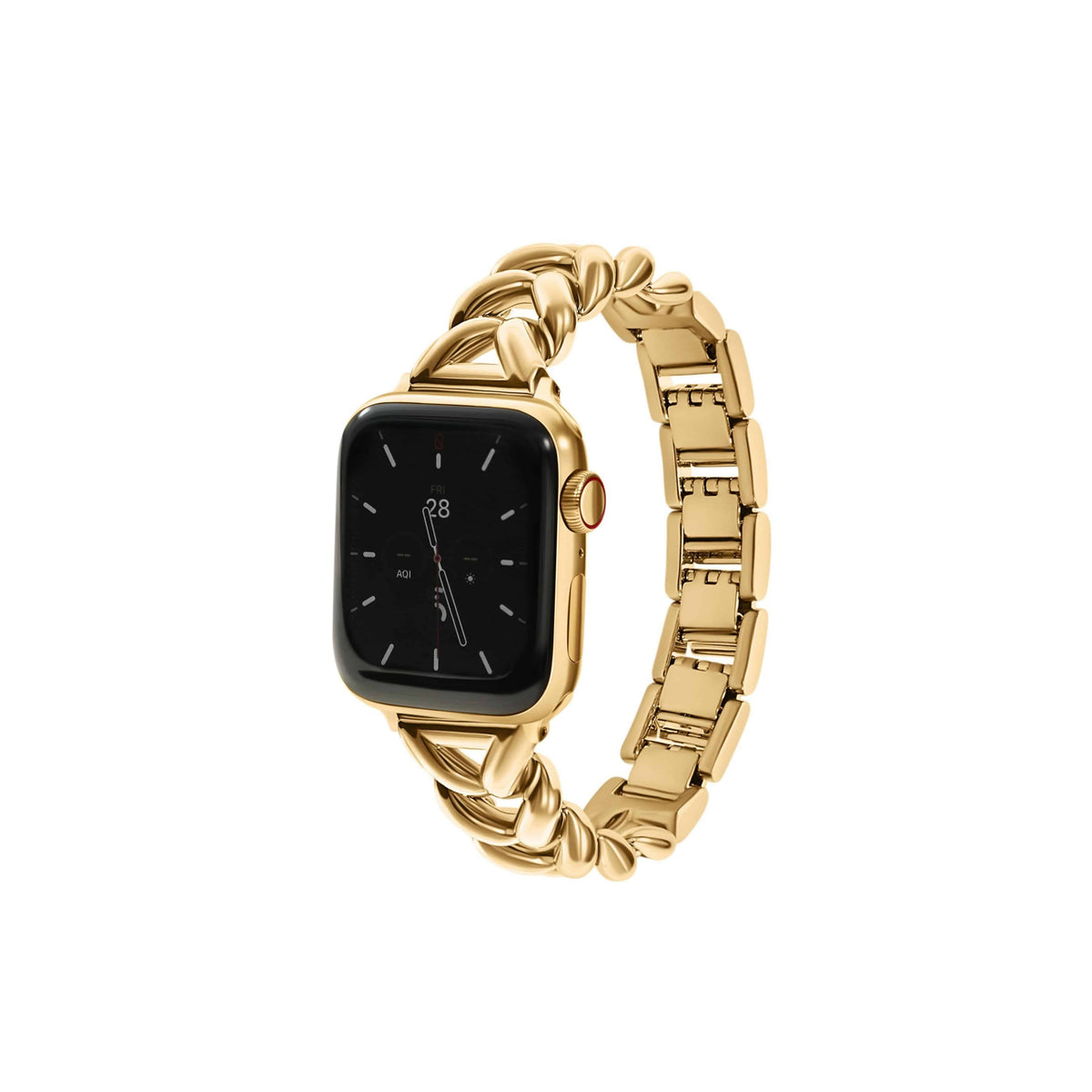 GOLD 18KT APPLE WATCH BRACELET - GOLD (ST-STEEL)