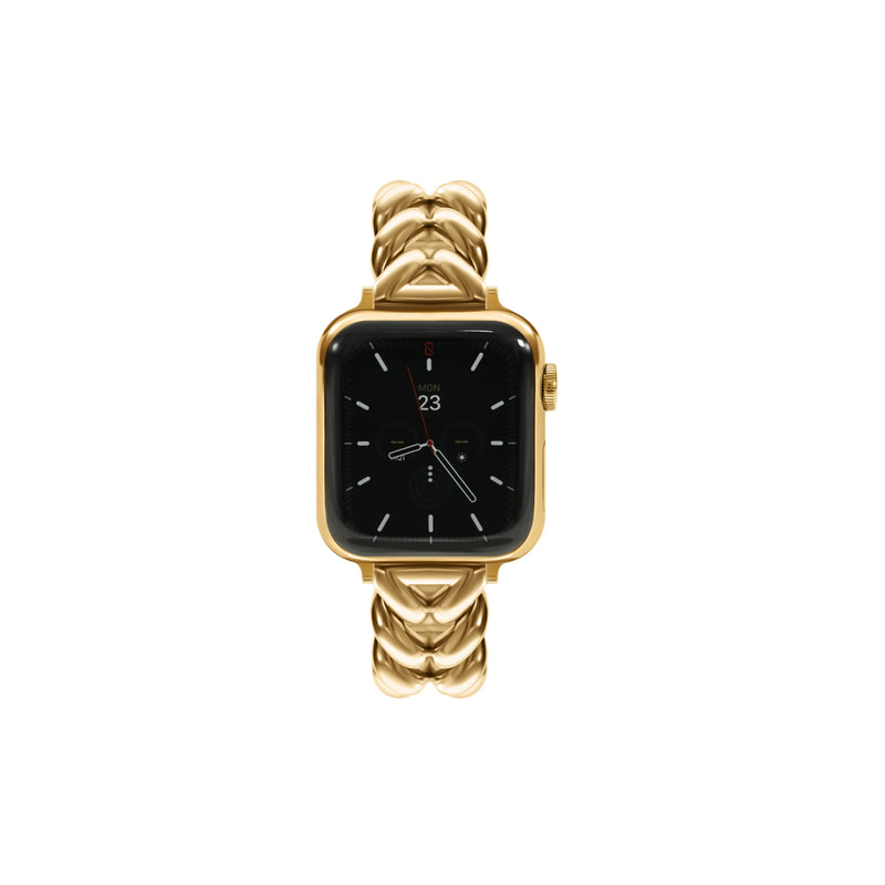 GOLD 18KT APPLE WATCH BRACELET - GOLD (ST-STEEL)