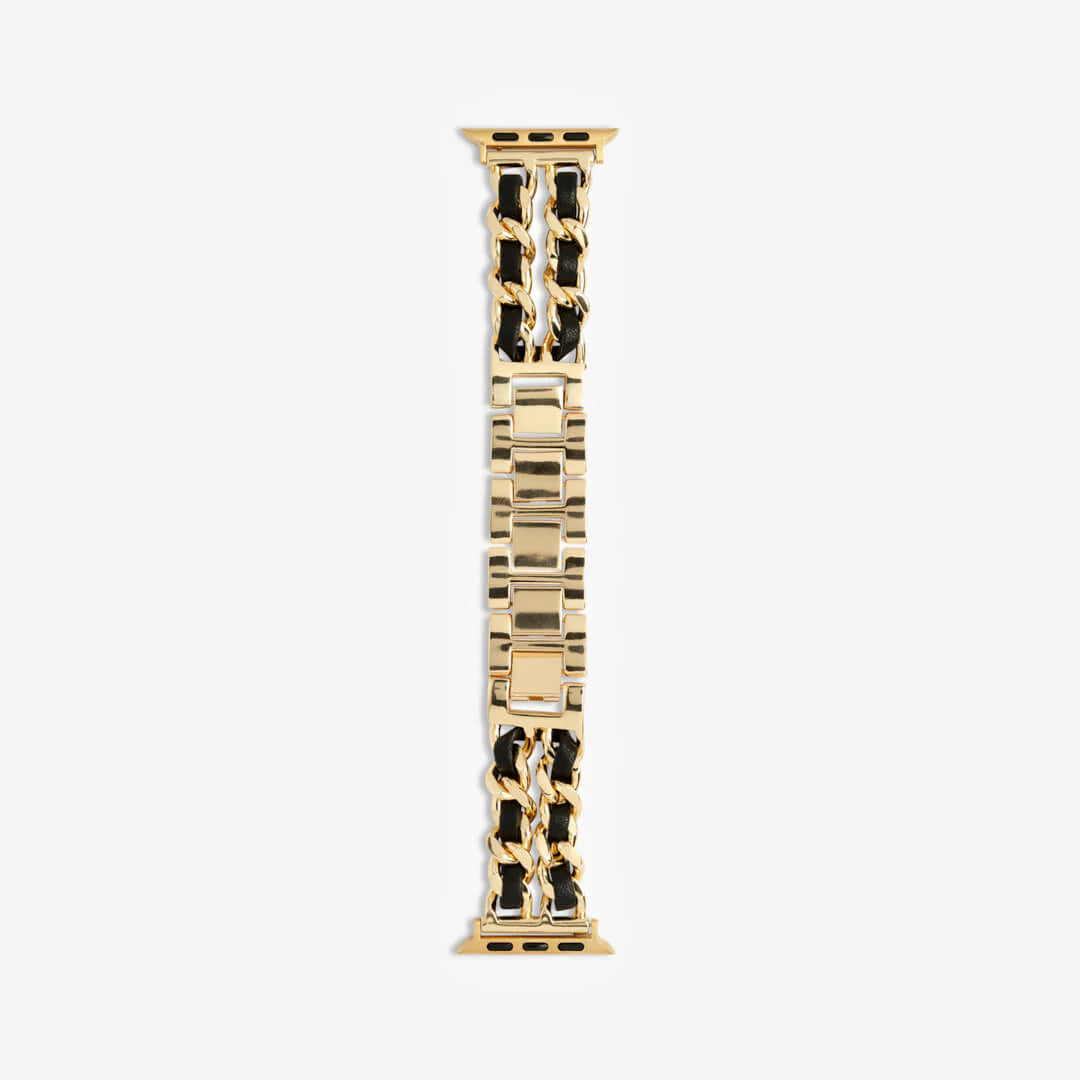 Berlin  Bracelet Apple Watch Band - Gold / Black