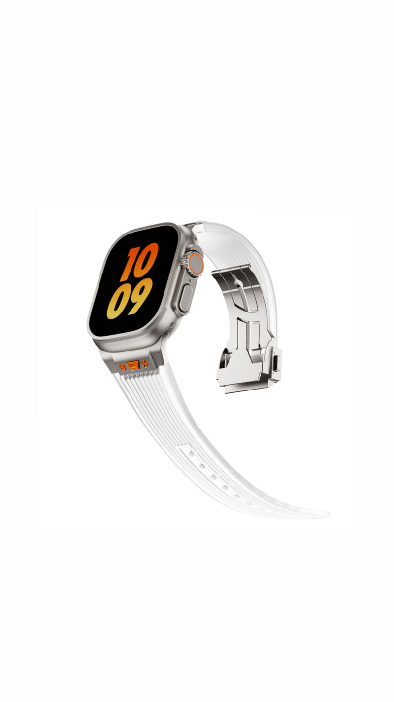 Titanium Flex  Transparent Band for Apple Watch (Transparent )