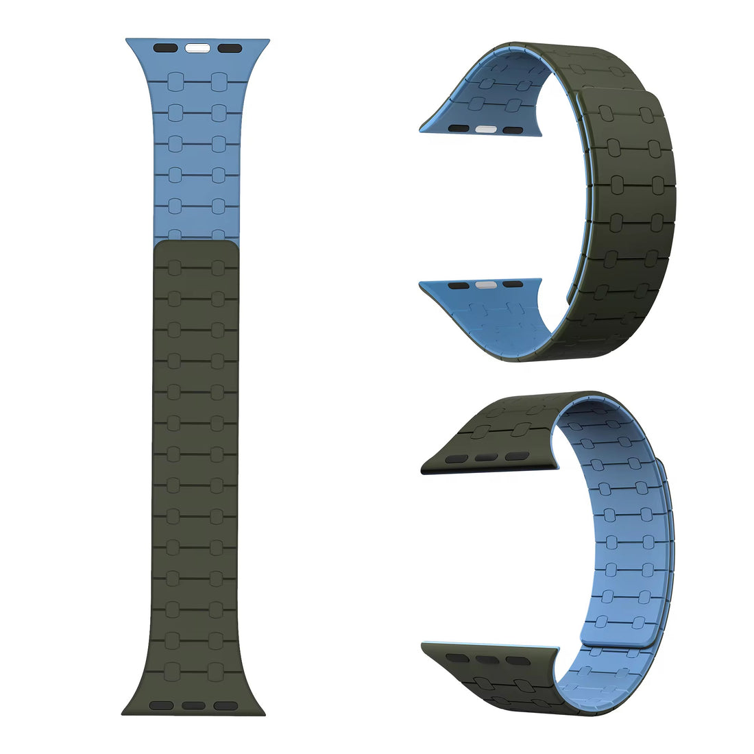 Green  Magnetic Snap - Fit Apple WatchBand