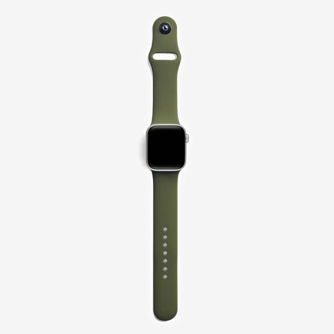 Olive  Silicone Apple WatchBand S/M Size