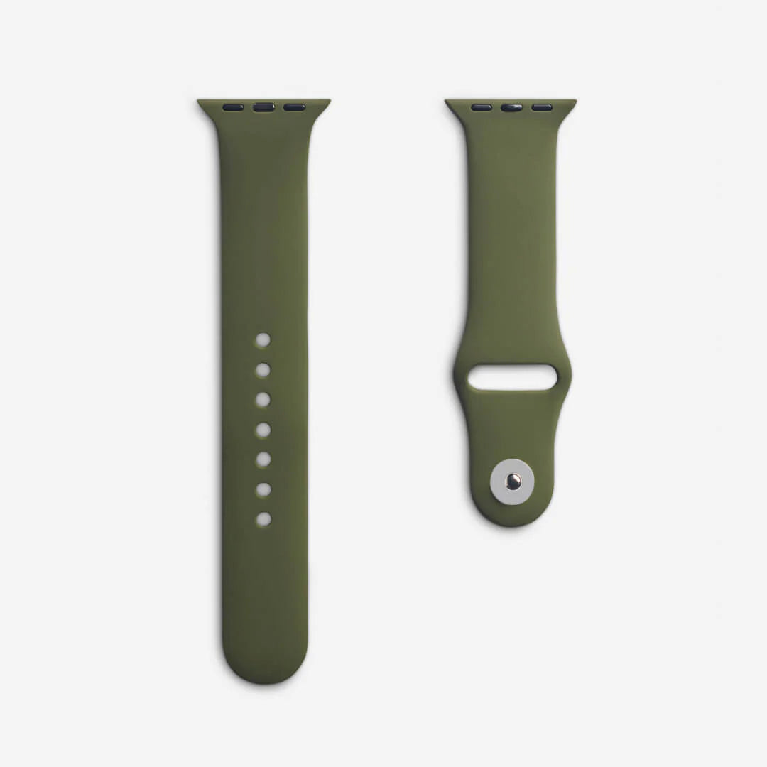 Olive  Silicone Apple WatchBand S/M Size