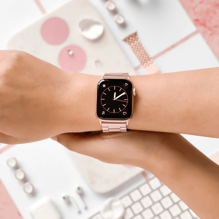 ROSE PINK METAL WATCHBAND