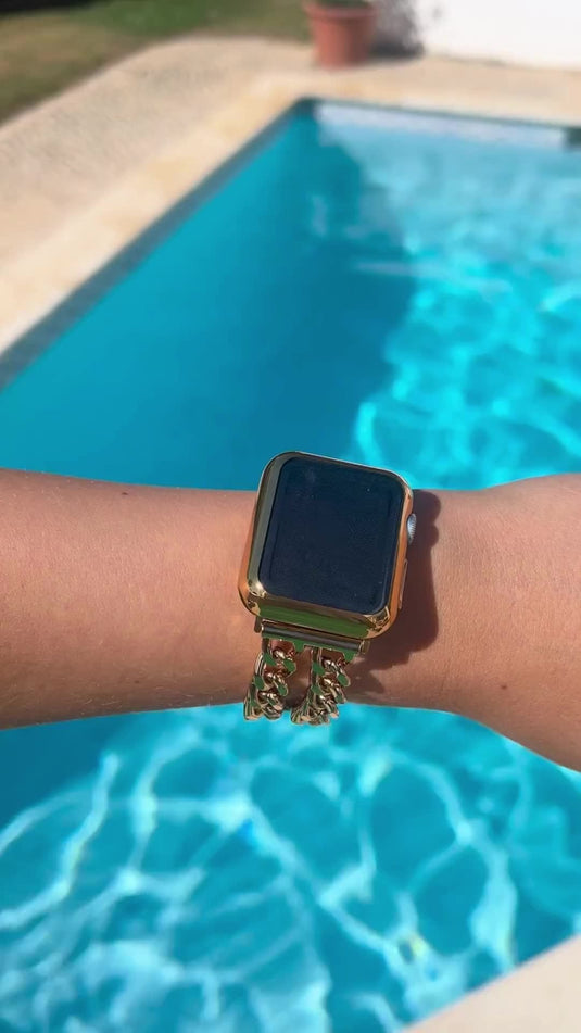 DUAL-CHAIN APPLE WATCH STRAP - GOLD