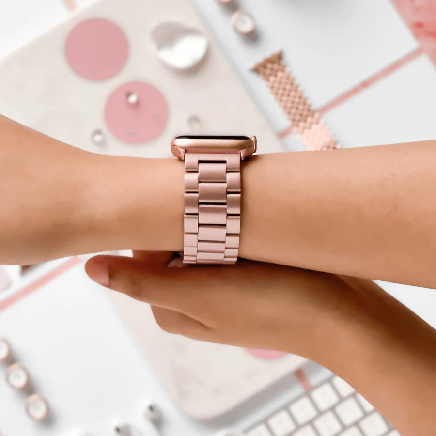 ROSE PINK METAL WATCHBAND