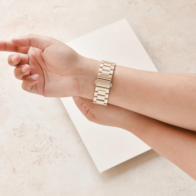 STARLIGHT WHITE METAL WATCHBAND