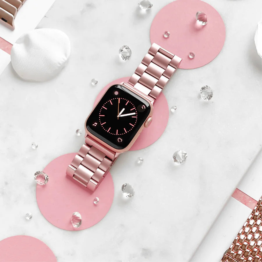 ROSE PINK METAL WATCHBAND