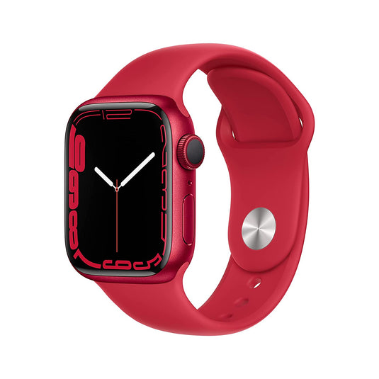 RED SILICONE SPORT LOOP APPLE WATCHBAND