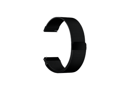 Black Milanese Loop Universal Watch Strap  20 MM , 22 MM Watchband