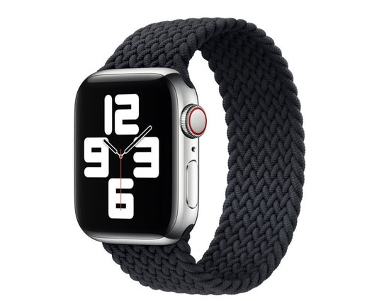 Charcol Braided Solo Loop Strap For Apple Watch