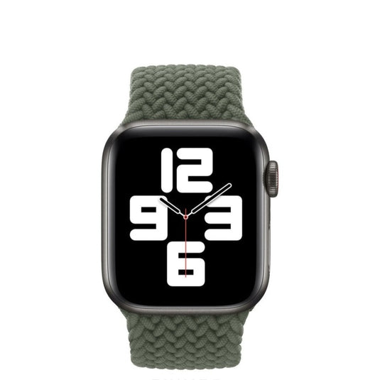 Green Braided Solo Loop Strap For Apple Watch