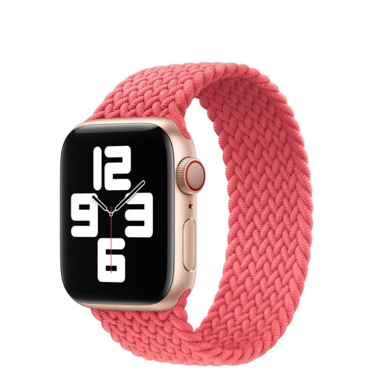 Pink Braided Solo Loop Strap For Apple Watch