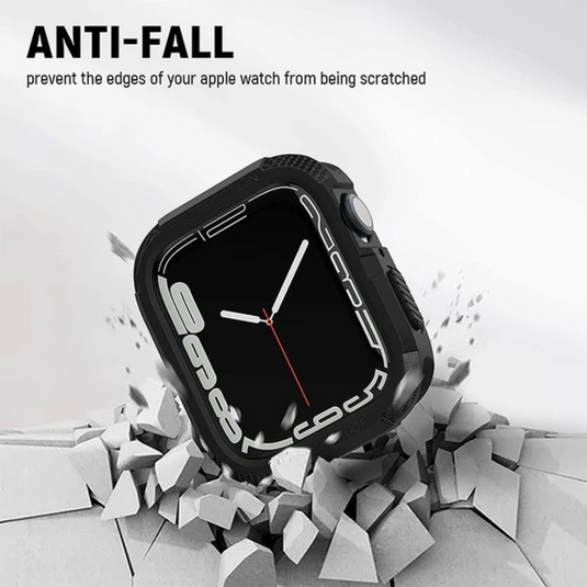 Rugged Armour Black Bumper For Apple Watch