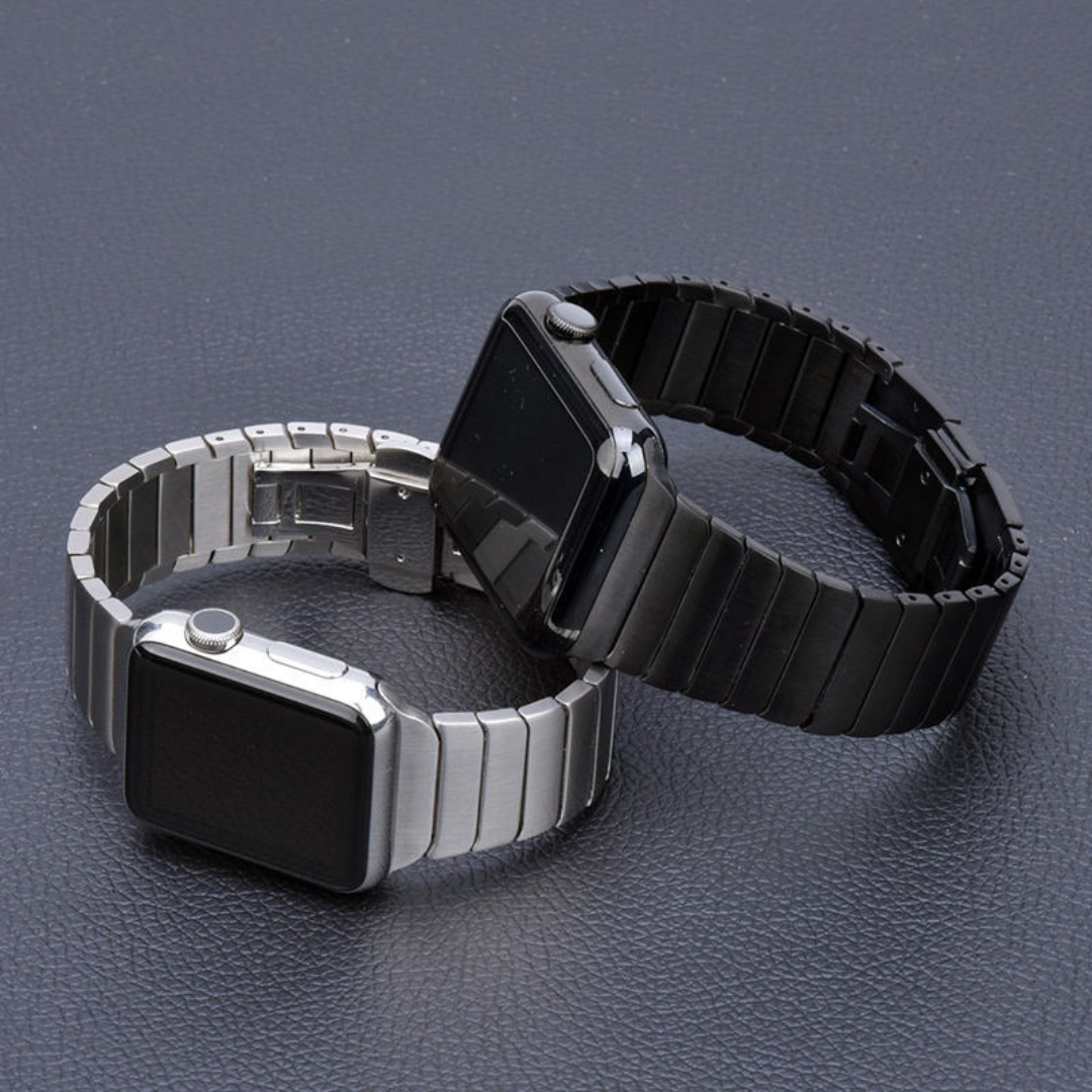 Midnight Blue Stainless Steel LINK Strap For Apple Watch