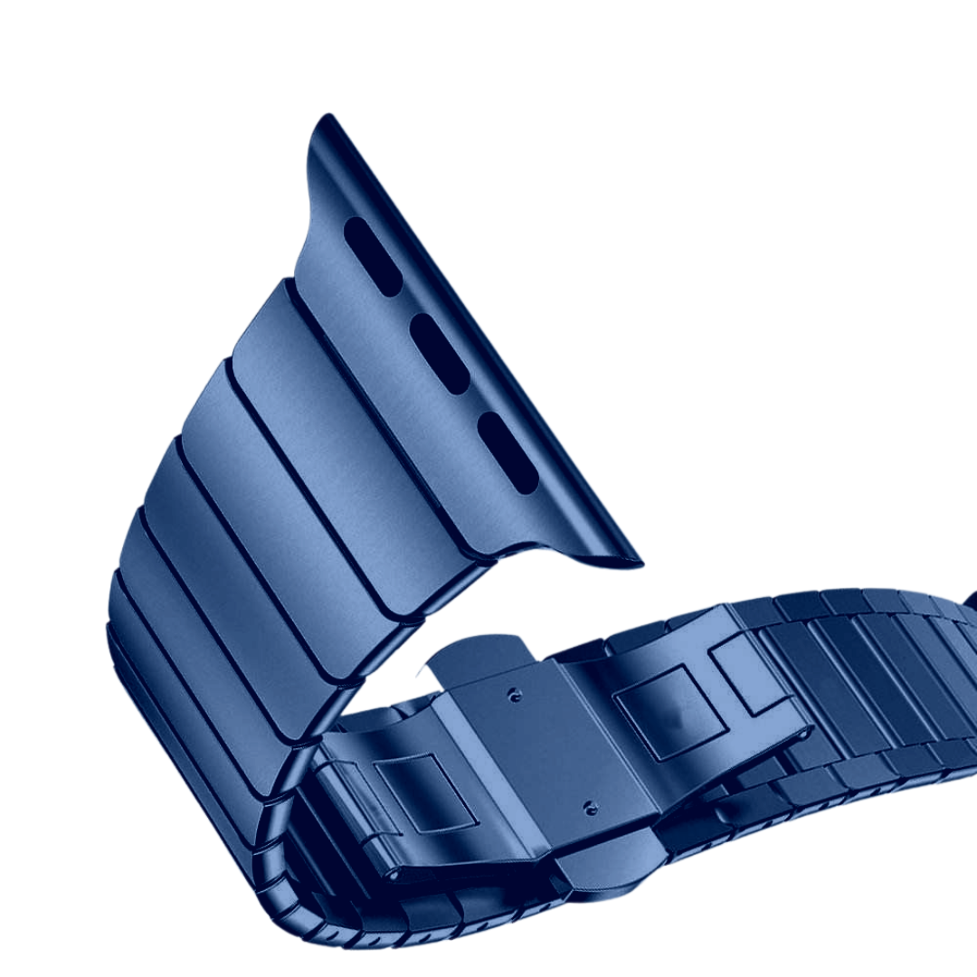 Midnight Blue Stainless Steel LINK Strap For Apple Watch
