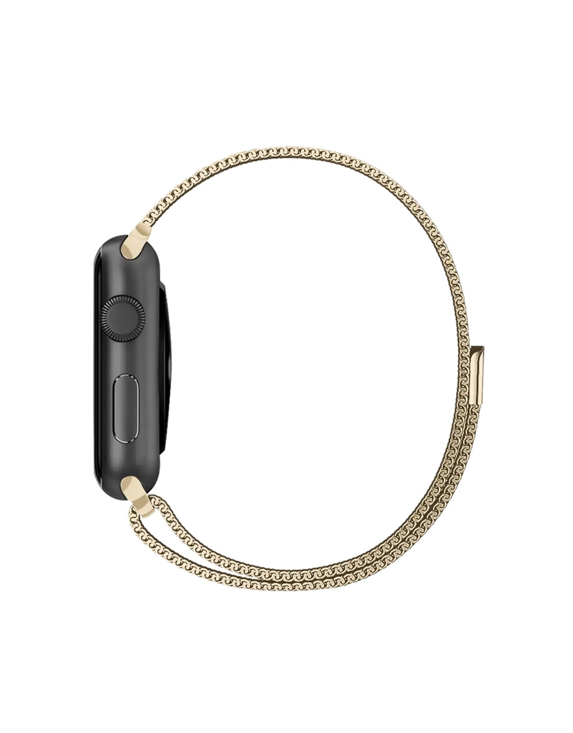 GOLD PALE GOLD MILANESE LOOP MAGNETIC STAINLESS STEEL WATCHBAND FOR APPLE WATCH All  SERIES