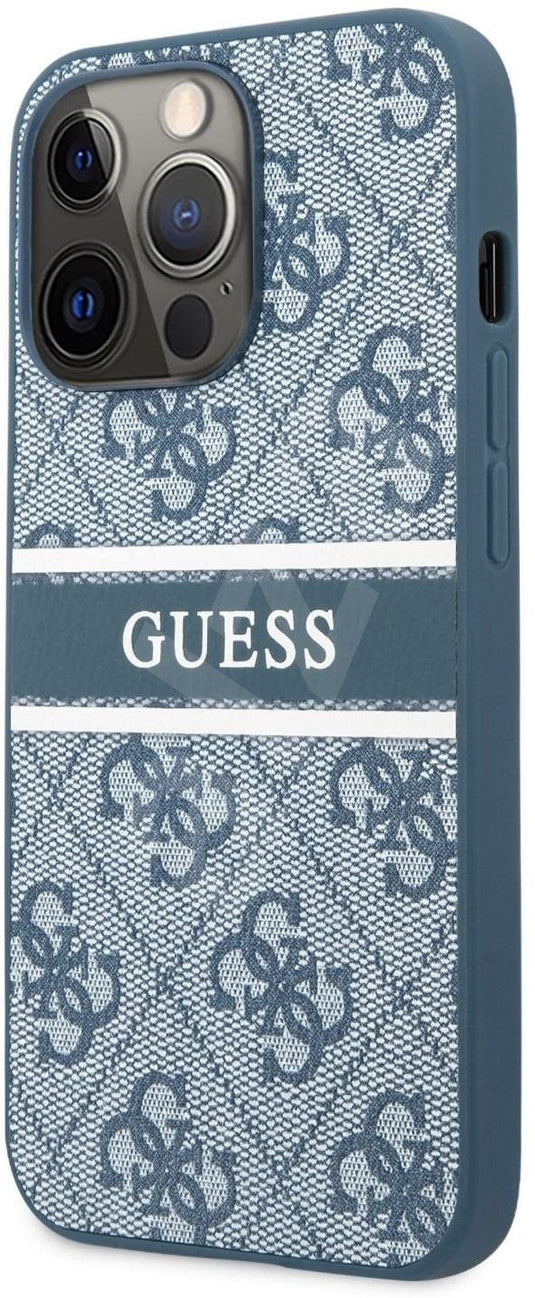 Guess Stripe Back Cover for Apple iPhone 13 , Blue