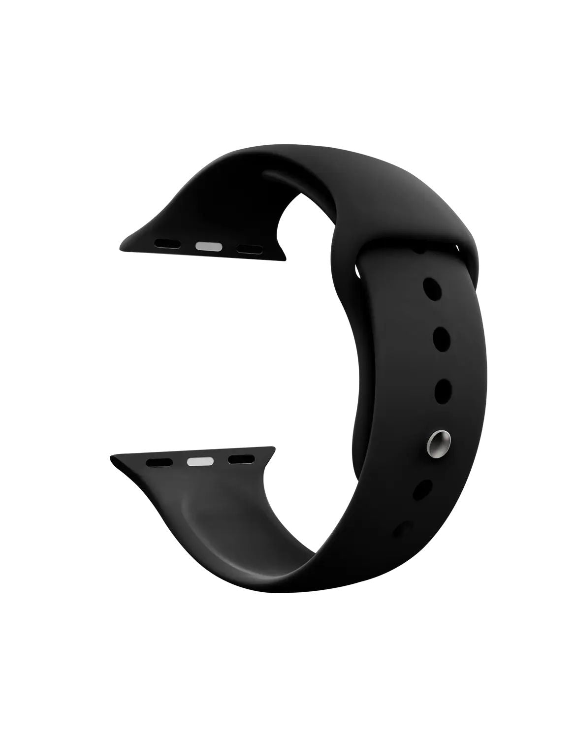 Black Silicon Apple Watch Band – Blossom Cases India