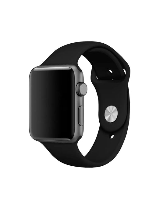 Black Silicon Apple Watch Band