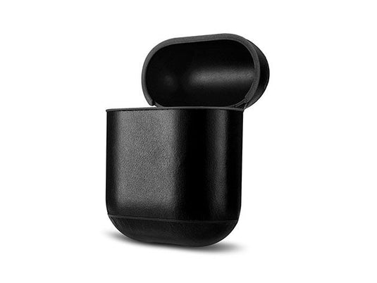 BLACK LEATHER AIRPOD CASE