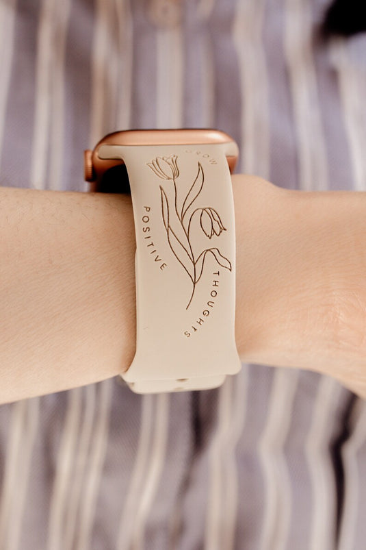 Custom Personalised Silicon Apple Watch Band