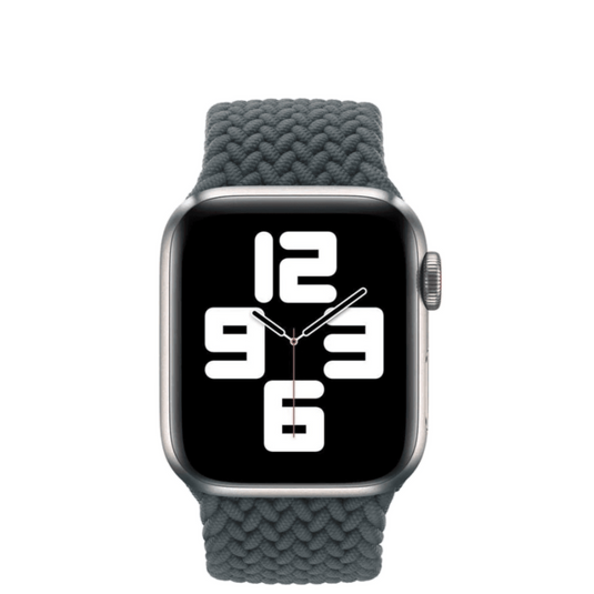 Grey Braided Solo Loop Strap For Apple Watch
