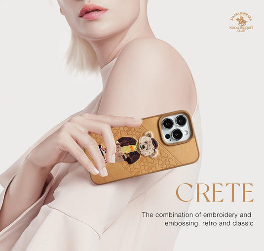 iPhone 13 Crete Series Genuine Santa Barbara Leather Case -l