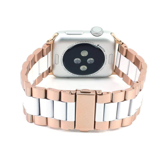 Blossom cases ® two-tone stainless watchband